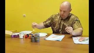 Рисуем снегиря