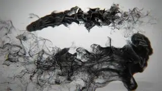 2097 v1 -  Particle Trail Black Smoke Logo Reveal animation intro