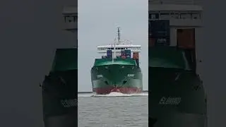 The Bow Wave Effect of a Feeder Ship🚢🌊
