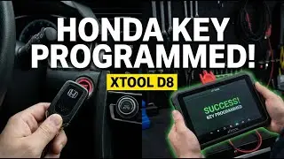 Honda Civic smart key programming with XTOOL D8