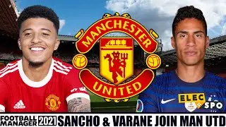 Can Sancho And Varane Win Manchester United The Premier League? Football Manager 2021 Experiment