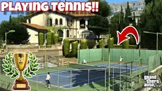 PLAYING TENNIS IN GTA5 WITH SAINA NEHWAL A.K.A MY WIFE | FUNNY HINDI GAMEPLAY | GTA-5