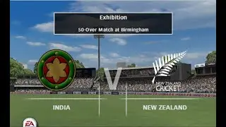 My EA Cricket 2007 Game Play (World Cup 2003, Match 49 - Super Six, INDIA vs NEW ZEALAND)