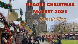 Prague Christmas Market December 2021 - Namiste Miru - Czech Republic - StreetS