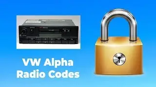 How to Unlock Your VW Alpha Radio In Minutes Easy