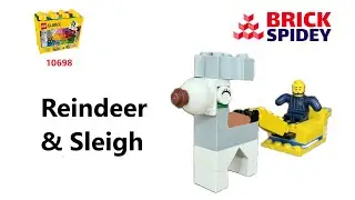 How to make a Reindeer and Sleigh using Lego Classic 10698