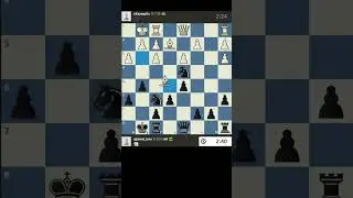 1200 elo blundered queen chess game ♔ #shorts #short #chess #magnus #chessgame #bullet #bulletchess