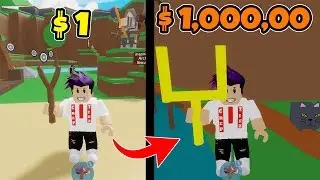 من مقلاع بسعر 1$ الى مقلاع بسعر 1,000,000$ نقيفة ⚡ في لعبة roblox !!