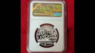 2008 vatican world youth john paul silver coin NGC graded proof