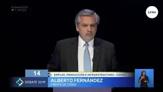 Espert incomoda a Alberto Fernandez debate presidencial argentina 2019