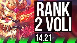 VOLIBEAR vs SKARNER (JGL) | Rank 2 Voli, 6/2/8 | NA Challenger | 14.21