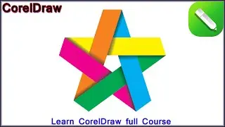 CorelDraw 3D Design Tutorial || Star Design in CorelDraw || CorelDraw Full Course ||