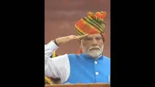 प्रधानमंत्री नरेंद्र मोदी ने फहराया तिरंगा । flag hosting by PM #pmmodi #narendramodi