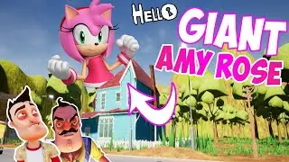 GIANT Amy Rose Neighbor | Hello Neighbor Mod