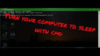 How to turn your computer to sleep with CMD (Command Prompt)