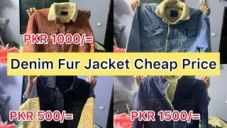Denim Fur Jacket Cheap Rate