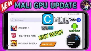 🔥NEW Cemu Emulator V14 For Android - Mali GPU UPDATE | Full Setup For Mediatek and Exynos Device 🤩