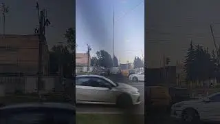 По встречке на переезде
