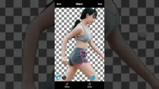 Create transparent cut out and change background using LightX Photo Editor for Android