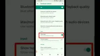 How to enable touch pointer in Android Phones? 