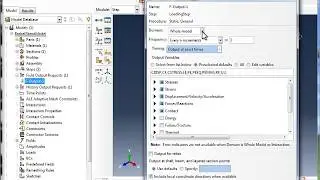 1.l) Abaqus Basics - Field Output and History Output Requests