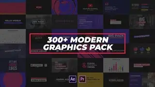 Modern Graphics Pack 300+ | After Effects