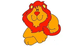 HOW TO DRAW KING LION EASY-LEARN TO GLITTER KING ANIMALS STEP BY STEP-DRAWING AND ART PIC
