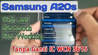 Samsung A20s Wifi and Bluetooth Not Working