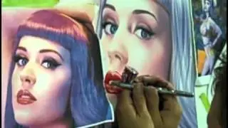 Airbrushing A Portrait of Katy Perry