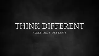 Think Different with Klarenbach Research