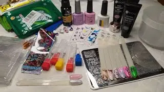 Распаковка для💅 маникюра с Алиэкспресс. лаки, стемпинг, слайдеры и другие нужности.