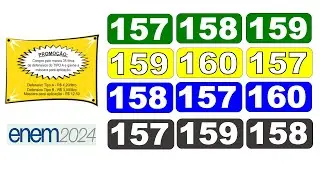 CORREÇÃO DA PROVA DO ENEM 2024 (Questões 157 , 158 e 159) , Caderno Verde