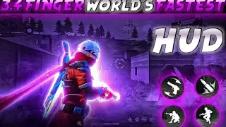 Best 3 Finger Custom HUD in FF । ⚡