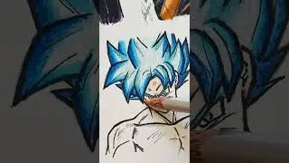 Drawing Goku Blue Universal God #gokublue #gokuultrainstinct