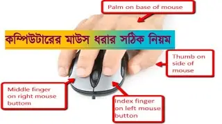 নতুনদের জন্যে।। কম্পিউটারের মাউস ধরার সঠিক নিয়ম @youtubeschoolAB