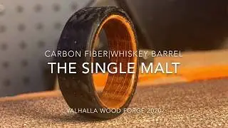 Making of a Carbon Fiber and Whiskey Barrel Ring