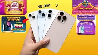 iPhone 15 at 49,999 Again 😍! Flipkart & Amazon Diwali Sale | iPhone 16, 15, 13 Price Drop