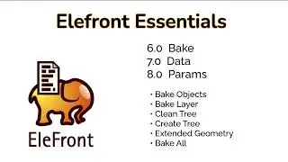 Elefront 06, 07, 08 - Baking, Data, Params