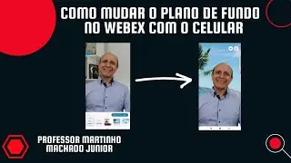 Como mudar o plano de fundo no Webex com o celular