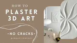 HOW TO create 3D WALL ART | Wall Filler and Plaster Art | DIY 3D Art technique tutorial-step by step