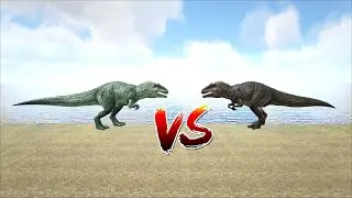 Tamed Gigantosaurus VS Wild Gigantosaurus | ARK Survival Evolved 2021