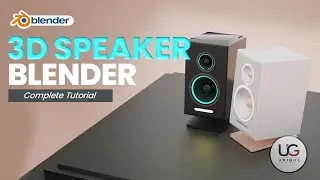 3D Speaker Modeling Full Tutorial | blender 2.9 | Unique Graphic