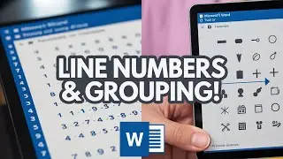 How to Add Line Numbers & Group Objects in Word! (Quick & Simple)