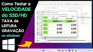 Como Testar VELOCIDADE do SSD/HD (TAXA de LEITURA/GRAVAÇÃO)