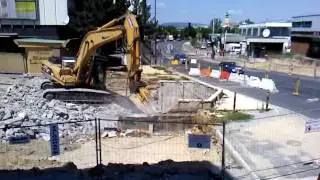 Kossuth utca felújítás - Aluljáró átépítés a még térkövezés előtt 2012.06.27