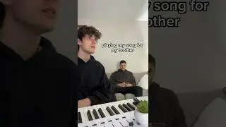 playing my new song for my brother… ‘im not okay’ he had no idea what was coming.. 