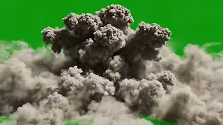 Hollywood Dust & Smoke VFX Asset - 6 ( Isolated Green Screen Effects | Realistic Explosion Dust)