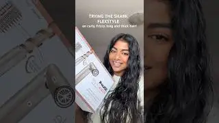 Trying the SHARK FLEXSTYLE on curly, thick & frizzy hair 