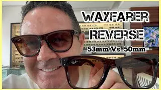 Wayfarer Reverse TAM 53mm Vs 50mm um ícone  #rayban #wayfarer #verbim