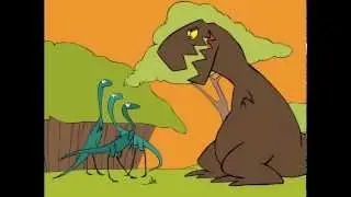T Rex cartoon - dinosaur animation